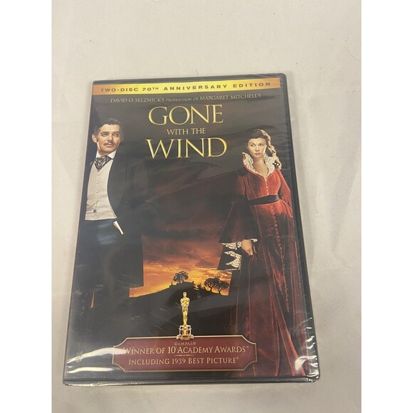 Gone with the Wind Dvd Sealed Classic 70th Anniversary New - Picture 1 of 2
